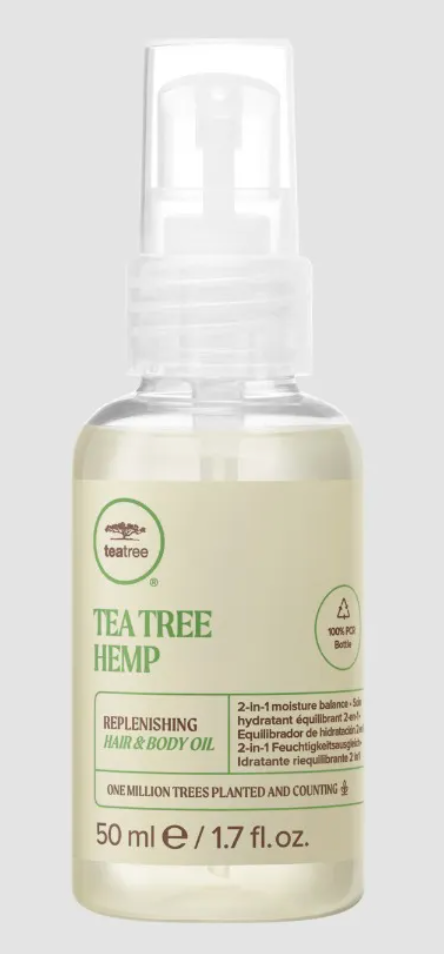 tea tree Hemp Replenishing Hair & Body Oil